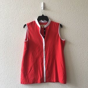 Sport Haley Sleeveless Golf Shirt Size Large